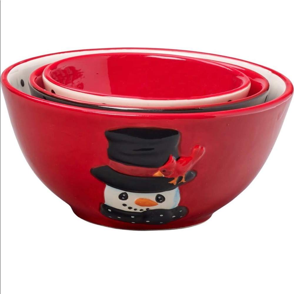 NWT Precious Moments Snow much fun nesting bowls